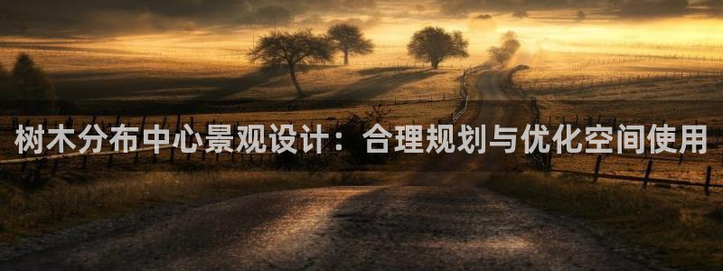 白宫摩根娱乐地址:树木分布中心景观设计:合理规划与优化空间使用